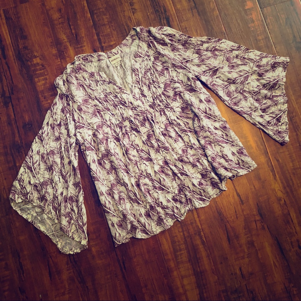 Merona Feather Print Top